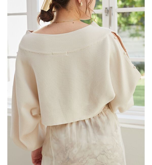 MAJESTICLEGON「2wayオフショルドルマンニット」|ニット・セーター|