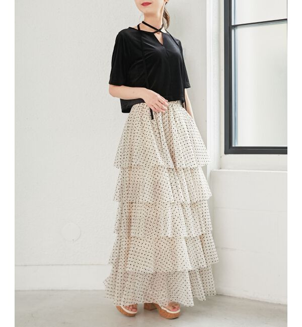 MAJESTICLEGON「前後2wayベロアトップス」|Tシャツ・カットソー|