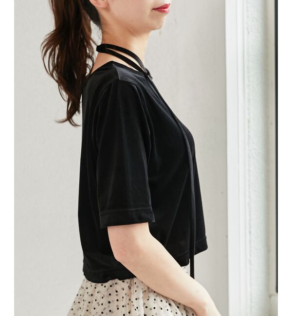 MAJESTICLEGON「前後2wayベロアトップス」|Tシャツ・カットソー|
