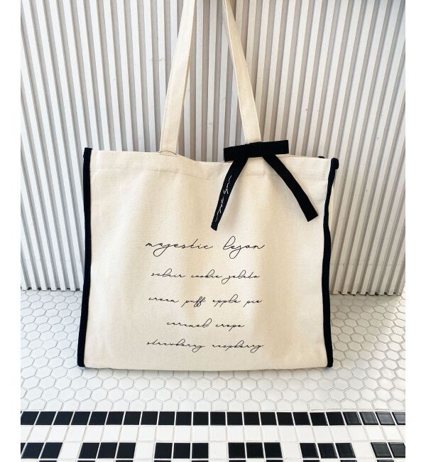 MAJESTICLEGON「カラーパイピングトート」|トートバッグ|