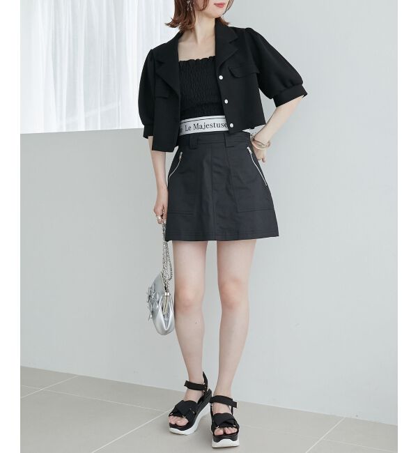 MAJESTICLEGON「ウエストロゴカーゴミニスカパン」|スカート|