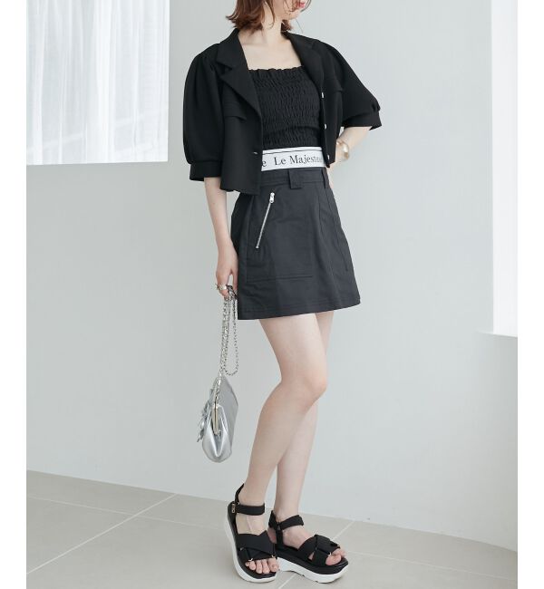 MAJESTICLEGON「ウエストロゴカーゴミニスカパン」|スカート|