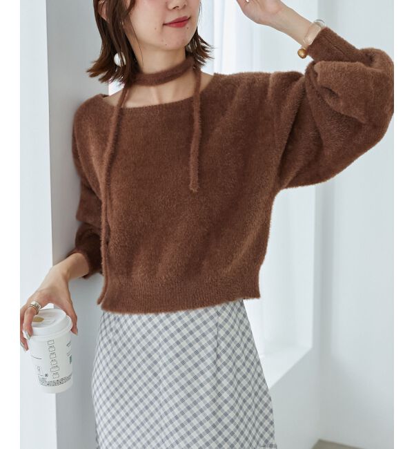 MAJESTICLEGON「&infin;チョーカーセットシャギーニット」|ニット・セーター|