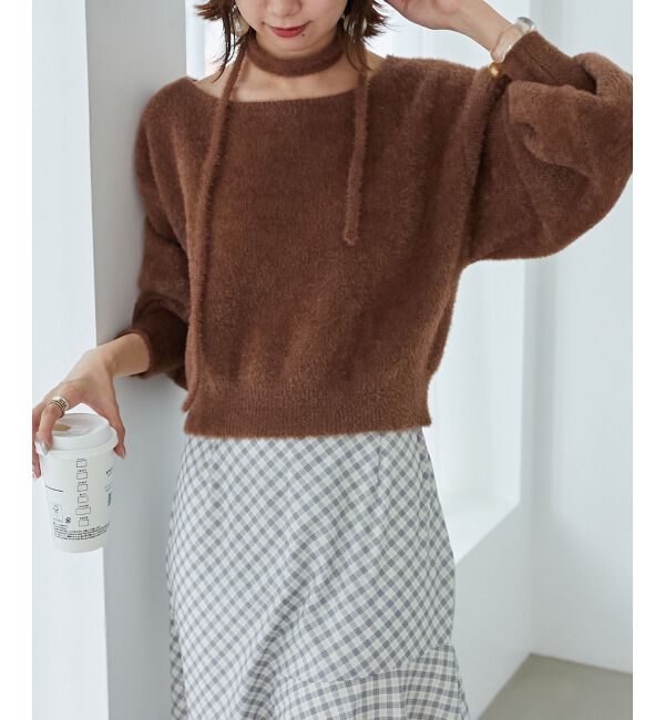 MAJESTICLEGON「&infin;チョーカーセットシャギーニット」|ニット・セーター|