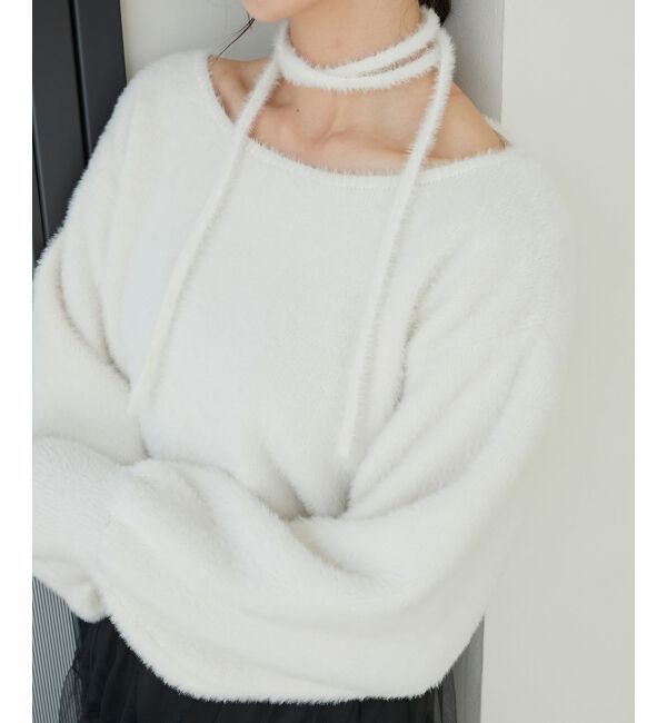 MAJESTICLEGON「&infin;チョーカーセットシャギーニット」|ニット・セーター|