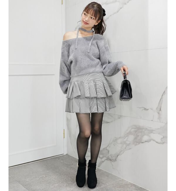 MAJESTICLEGON「&infin;チョーカーセットシャギーニット」|ニット・セーター|