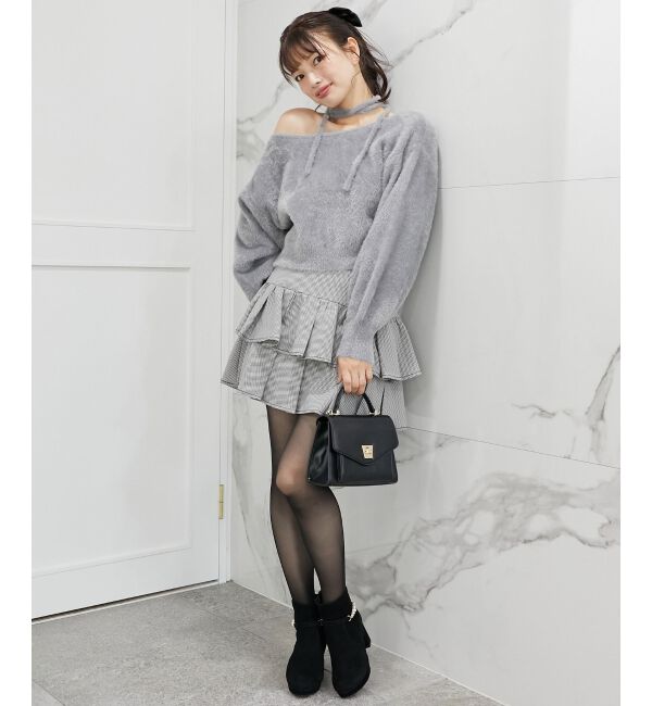 MAJESTICLEGON「&infin;チョーカーセットシャギーニット」|ニット・セーター|