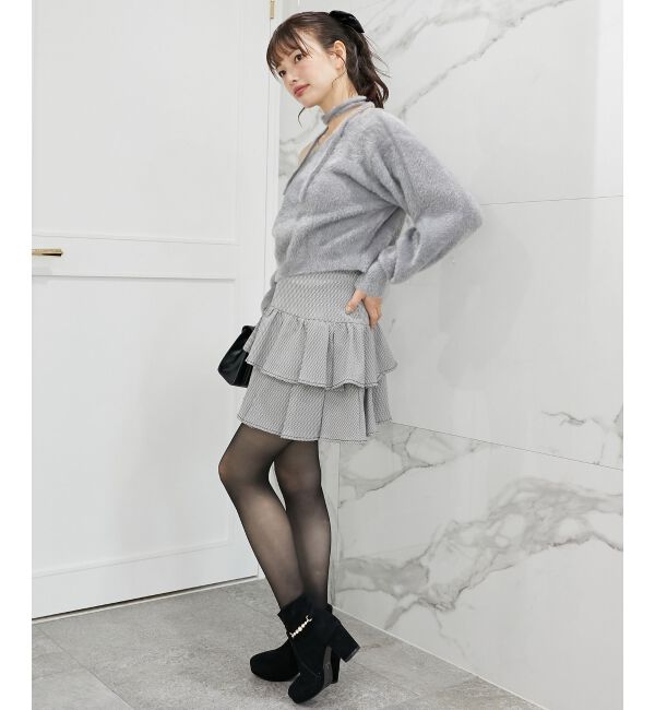 MAJESTICLEGON「&infin;チョーカーセットシャギーニット」|ニット・セーター|