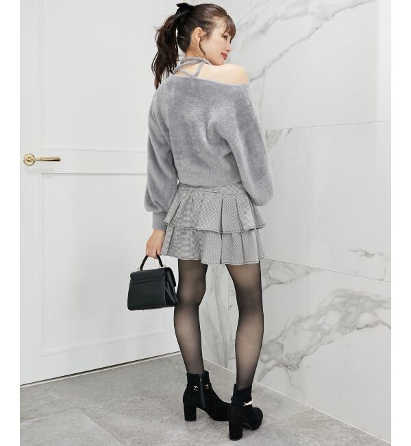 MAJESTICLEGON「&infin;チョーカーセットシャギーニット」|ニット・セーター|