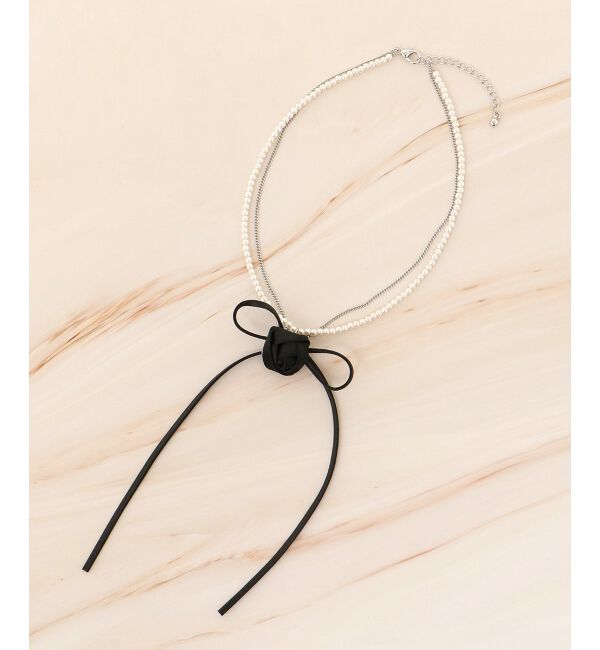 MAJESTICLEGON「ローズリボンネックレス」|ネックレス|