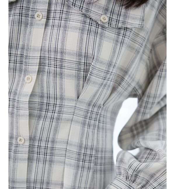 MAJESTICLEGON「バックレースアップミニシャツワンピ」|ワンピース|