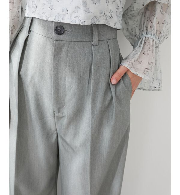  「センタープレスタックワイドパンツ」|その他|