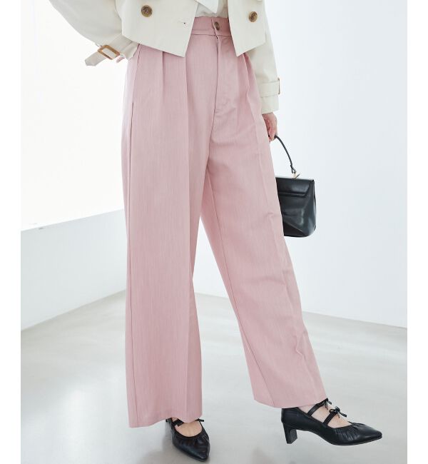  「センタープレスタックワイドパンツ」|その他|