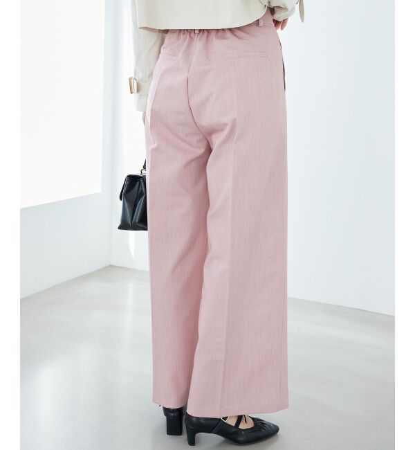  「センタープレスタックワイドパンツ」|その他|