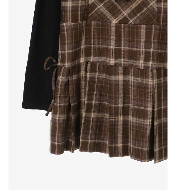  「ドッキングプリーツミニワンピ」|ワンピース|