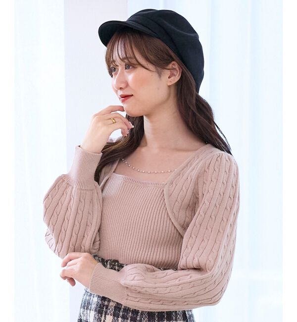  「2way華奢チェーンニット」|ニット・セーター|