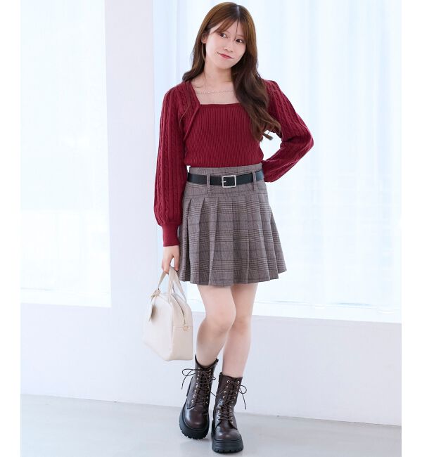  「2way華奢チェーンニット」|ニット・セーター|