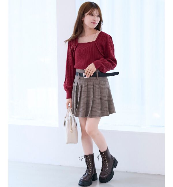  「2way華奢チェーンニット」|ニット・セーター|