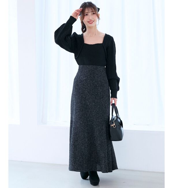  「2way華奢チェーンニット」|ニット・セーター|