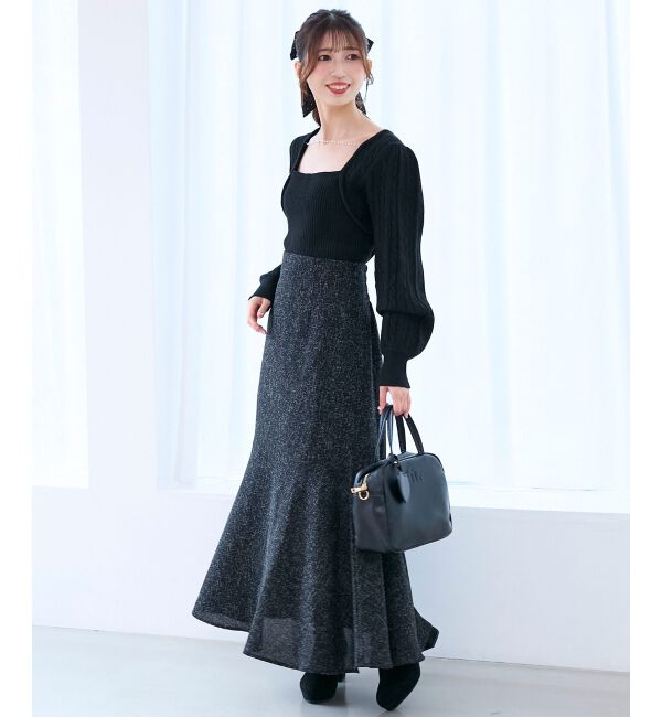  「2way華奢チェーンニット」|ニット・セーター|