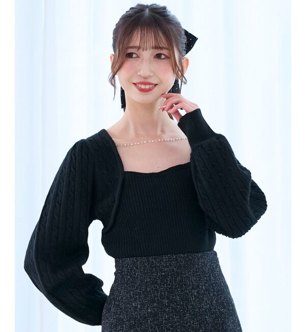  「2way華奢チェーンニット」|ニット・セーター|