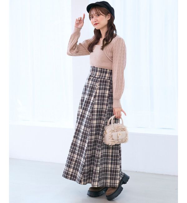  「2way華奢チェーンニット」|ニット・セーター|