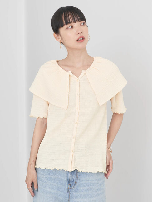 earth music&ecology「ビッグカラーカットプルオーバー」|Tシャツ・カットソー|