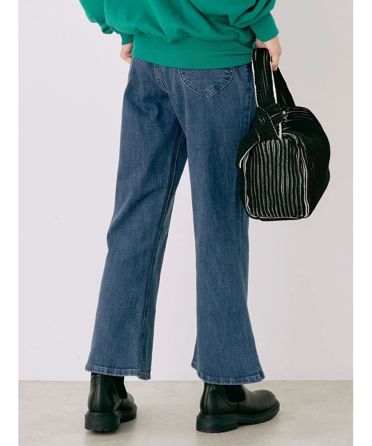 earth music&ecology「Lee&times;e.m.a.e.スリットフレアデニムパンツ」|デニム|