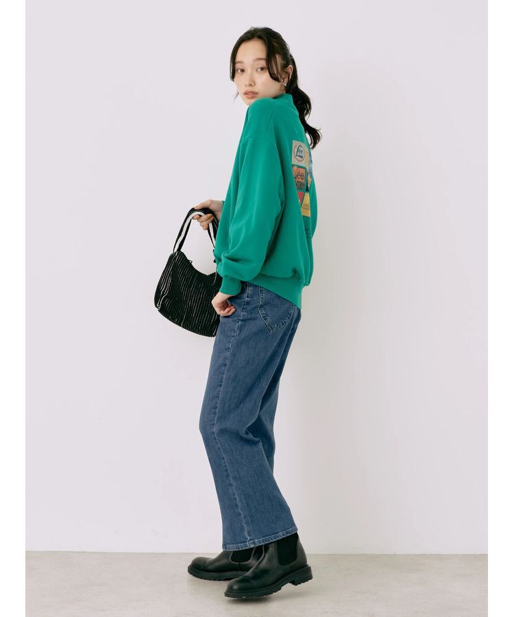 earth music&ecology「Lee&times;e.m.a.e.スリットフレアデニムパンツ」|デニム|