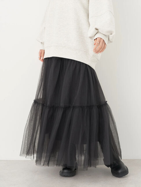 earth music&ecology「マルチwayチュールスカート」|スカート|