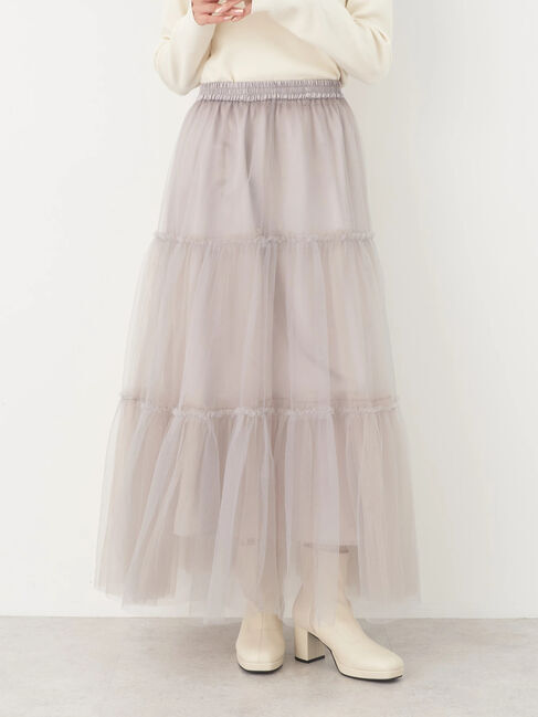 earth music&ecology「マルチwayチュールスカート」|スカート|