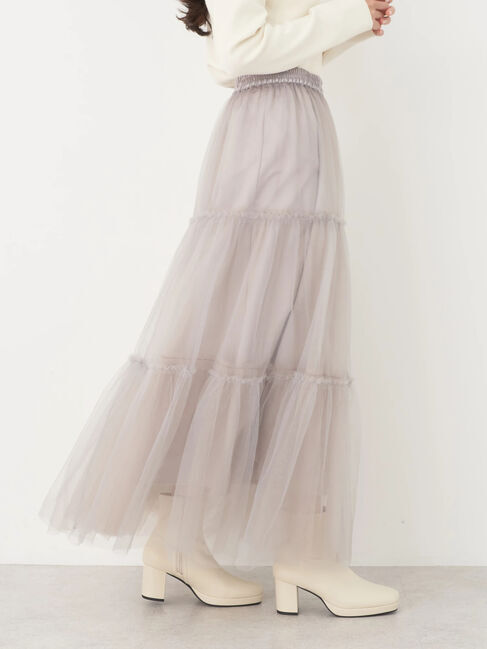 earth music&ecology「マルチwayチュールスカート」|スカート|