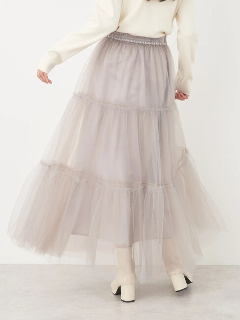 earth music&ecology「マルチwayチュールスカート」|スカート|