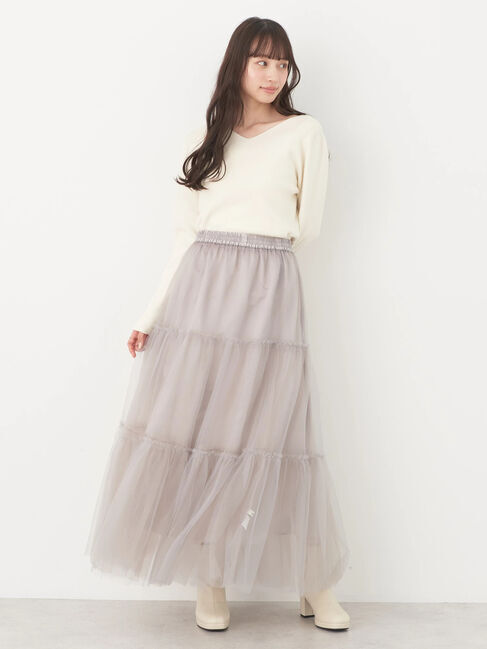 earth music&ecology「マルチwayチュールスカート」|スカート|
