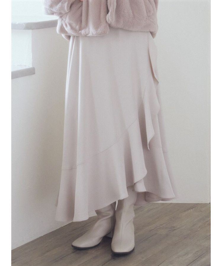 earth music&ecology「ラッフルフリルイレヘムスカート」|スカート|Beige