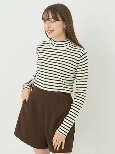 earth music&ecology「やわらかタッチハイネックリブプルオーバー」|ニット・セーター|