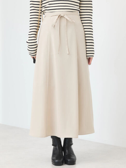 earth music&ecology「リボンフレアスカート」|フレア|