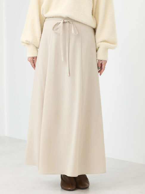 earth music&ecology「リボンフレアスカート」|フレア|