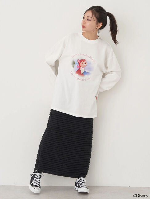 earth music&ecology「ダイナ/フロントプリントロンT」|Tシャツ・カットソー|