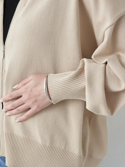 earth music&ecology「VネックZIPカーディガン」|カーディガン|