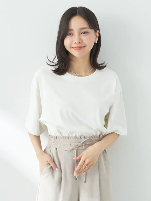 earth music&ecology「BOX Tシャツ」|Tシャツ・カットソー|Off White