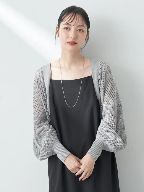 earth music&ecology「メッシュボレロ」|カーディガン|