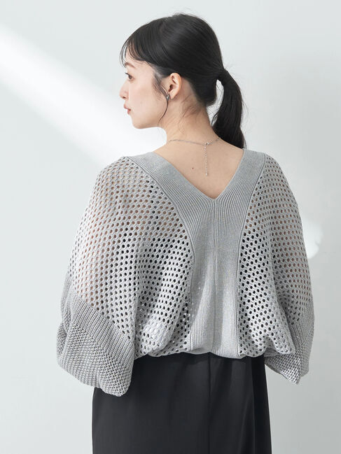 earth music&ecology「メッシュボレロ」|カーディガン|