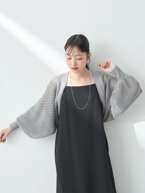 earth music&ecology「メッシュボレロ」|カーディガン|