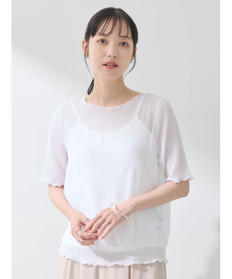 earth music&ecology「シアープルオーバー」|Tシャツ・カットソー|Ivory