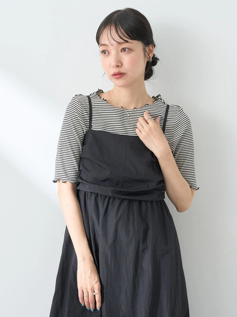 earth music&ecology「テックバルーンキャミワンピース」|ワンピース|