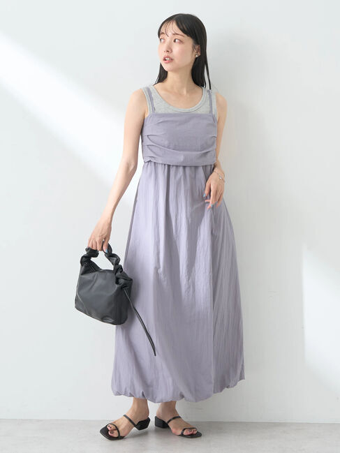 earth music&ecology「テックバルーンキャミワンピース」|ワンピース|