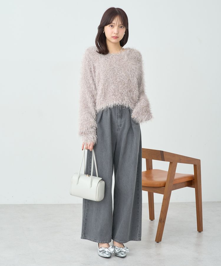 earth music&ecology「タックホックデニムパンツ」|デニム|