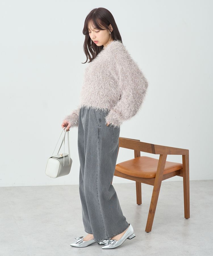 earth music&ecology「タックホックデニムパンツ」|デニム|