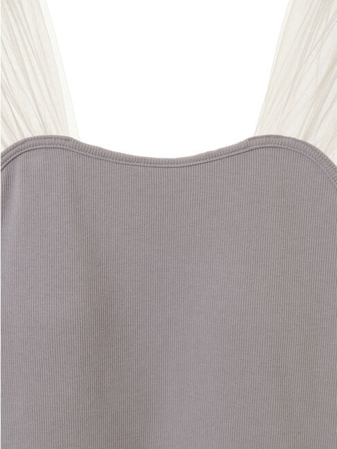 earth music&ecology「チュールドッキングカップ付キャミソール」|インナー|